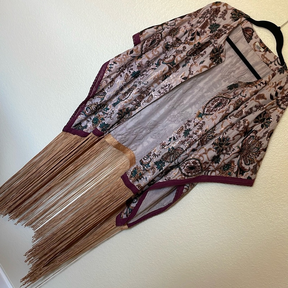 o/s ecoté floral kimono